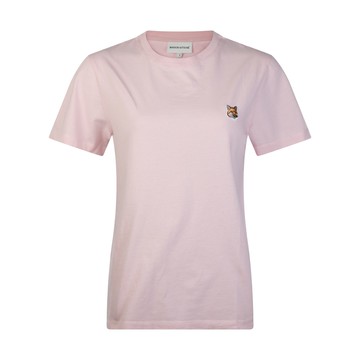 Maison Kitsune - Pale Pink Cotton Fox Head T-shirt