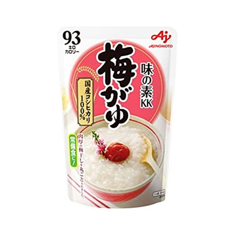 味の素KK おかゆ 白がゆ250g、玉子がゆ250g、小豆がゆ250g、梅がゆ250g、紅鮭がゆ250g 5種アソート 各1個セット