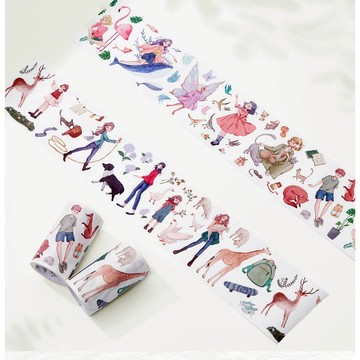 ❤NANI❤*紙膠帶六折清倉*【分裝】WT品牌膠帶*因你而遇*切模套組分裝膠帶和紙膠帶輕復古鹽系特油膠帶