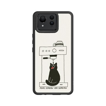 Zenfone 11 Ultra SolidSuit 黑 - ilovedoodle (Lim Heng Swee) - Coffee Cat: 多點濃縮，少點憂鬱