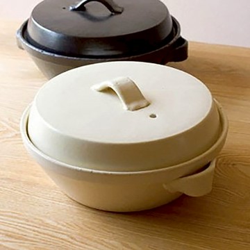 4TH-MARKET 日本製 8號日式湯鍋 土鍋 白 2000ML