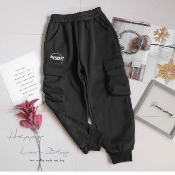 男大童 厚款 英文口袋深灰厚磅寶寶絨棉褲 秋冬童裝 大童長褲 大童休閒褲 大童運動褲 大童褲子