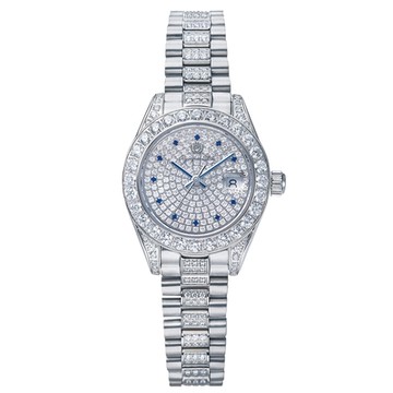 Olympia Star 奧林比亞之星 星鑽輝耀石英腕錶 683291DW 滿面丁