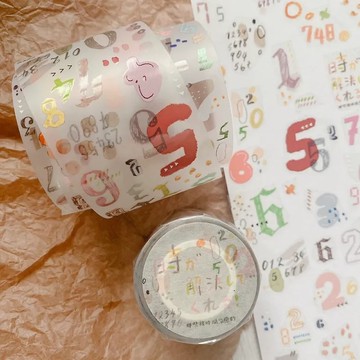 那些被時間治癒的 霧面白墨 PET 紙膠帶