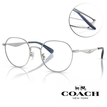 COACH 金屬圓框光學眼鏡 /銀 #HC5175 9001