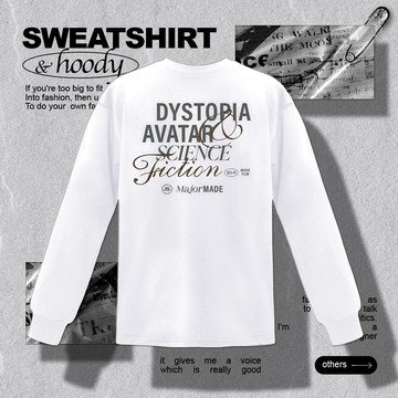 疊層草寫字彈力機能長T