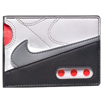 NIKE 耐吉 ICON AIR FORCE 1卡片夾 NIKE N1009740068OS  F  灰色 + 黑色 + 紅色  1個