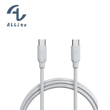 [萬摩科技]Allite 1.5 M 液態矽膠充電線（USB-C to USB-C）冷霧灰