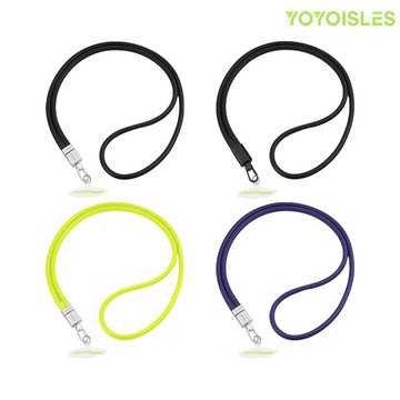 YOYOISLES Air Vougue 手機掛繩 / 掛繩片組(黑/黑)