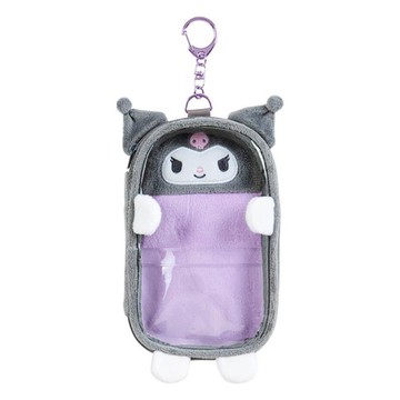 【震撼精品百貨】酷洛米_Kuromi~日本SANRIO三麗鷗 酷洛米絨毛窗口人形立牌收納包*65050