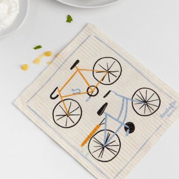 《danica》Ecologie瑞典環保抹布-自行車-- 洗碗布 廚房抹布 擦拭布 環保抹布