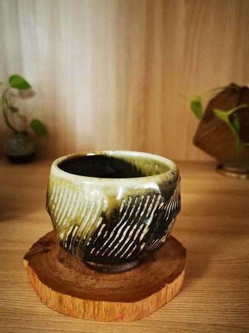 柴燒自然落灰柴燒杯