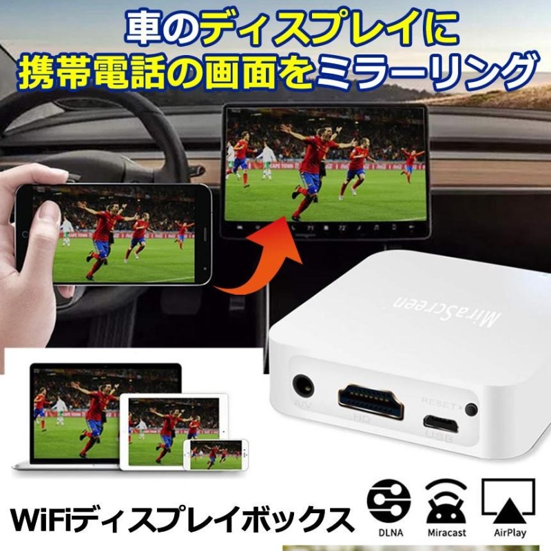 車 WIFI ミラーリング ボックス ワイヤレスディスプレイアダプター 1080P スクリーン 無線 カーナビ接続 スマホ iphone  CARRING | LINEブランドカタログ