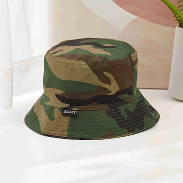 純棉雙面漁夫帽-軍綠迷彩