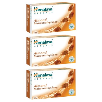 Himalaya 喜馬拉雅 杏仁保濕香皂 - 萃取杏仁與玫瑰成分 打造水潤肌膚  75g  3個