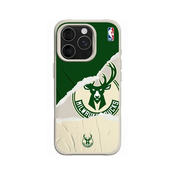 iPhone 16 Pro SolidX 貝殼灰 - NBA - 熱血系列-密爾瓦基公鹿 Milwaukee Bucks - Sweat and Tears