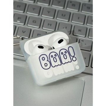 熱銷.BOO小幽靈原創蘋果airpods3代半透明硅膠耳機保護套AirpodsPro1/2
