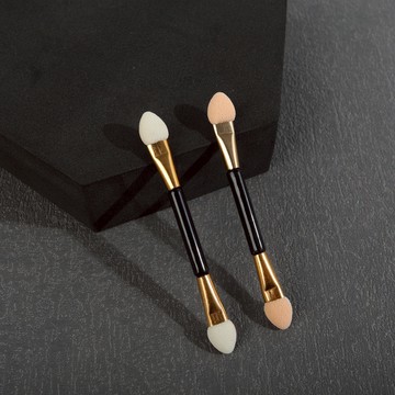 台灣現貨【法拉米拉】眼影棒一次性乳膠全套化妝刷眼影刷便攜黑色美妝工具 一次性眼影棒 77-0192
