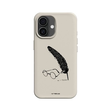 iPhone 16 SolidX 貝殼灰 - 哈利波特 Harry Potter - 羽毛筆和眼鏡