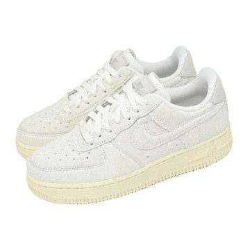 休閒鞋 W Air Force 1 07 女鞋 米白 仿馬毛 經典 AF1 II7398-100