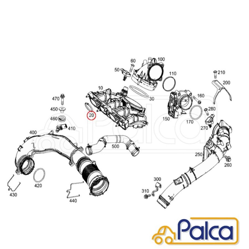 ベンツ インテークマニホールドガスケット/インマニガスケット | B
