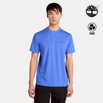 男款亮藍色快乾短袖T恤|A6ASVEYQ