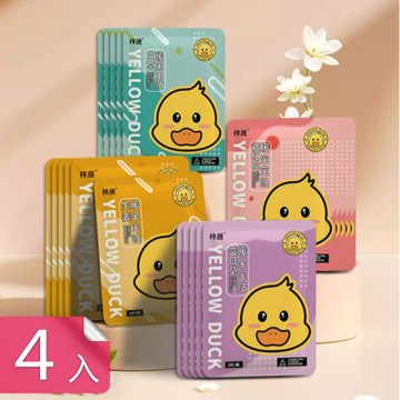 【荷生活】草本精華防寒保暖不傷膚暖暖貼 可愛鴨圖案速熱型黏貼式暖暖包-4入組