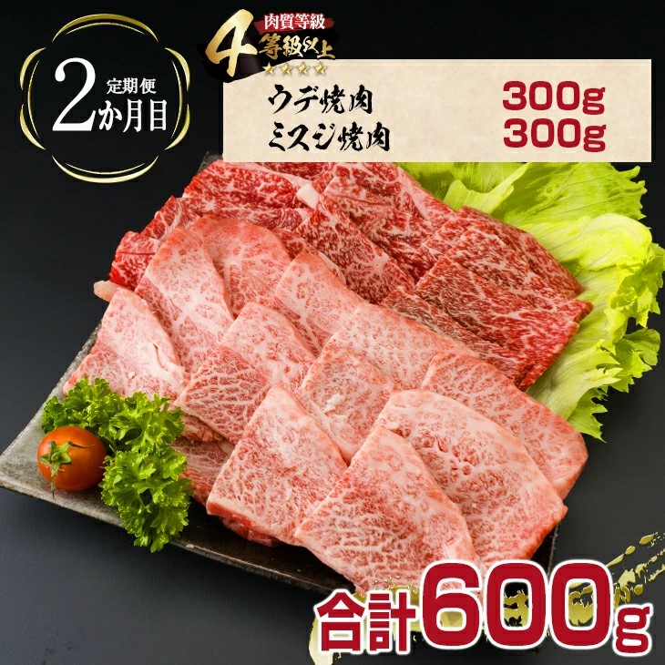 IH1-23 ≪4か月お楽しみ定期便≫宮崎牛焼肉バラエティセット(総重量2.4kg)　肉　牛　牛肉　国産