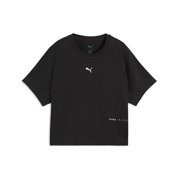 [ACS] Puma 上衣 Brightstride Cloudspun 女款 黑 反光 路跑 短袖 528988-01