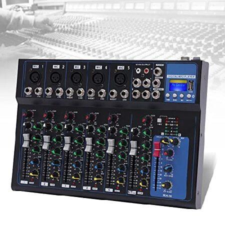 Audio Mixer Channel, USB Audio Mixer Sound Mixer Board, Professional Audio Mixer Sound board Console Desktop with Wireless Bluetooth, Suitable for S