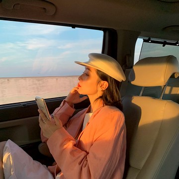 高品質羊毛尼貝雷帽女秋冬日系小眾復古風文藝畫家帽Mona同款帽子1入