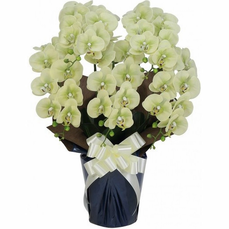胡蝶蘭c 造花 グリーン ネイビー 光触媒 初盆 新盆 お盆 飾り 法事 通販 Lineポイント最大0 5 Get Lineショッピング