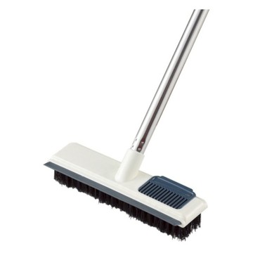 U mop 浴室地板刷 23cm 加大刷頭清潔省時 刮刷兩用刷  混合色  1個