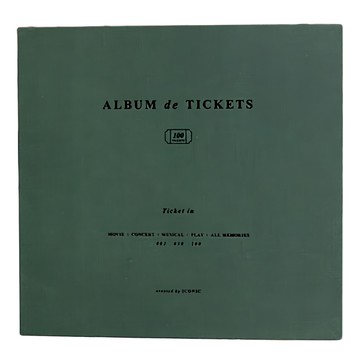 ICONIC v.4 票券收納冊 深綠色 無線內頁  50張  1本