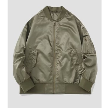 [米蘭精品] 棒球外套休閒夾克-休閒百搭飛行男外套2色74iz14