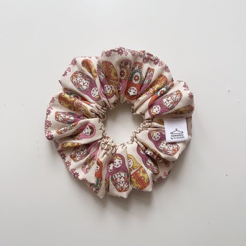 可愛 俄羅斯套娃 日本進口棉料 髮圈