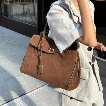 跨境大容量托特包韓版通勤手提單肩腋下包包斜挎凱莉包rodeo女包