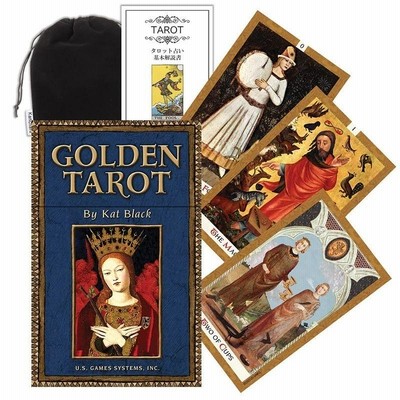 Kancharo タロットカード 78 枚 タロット占いゴールデン タロット Golden Tarot日本語のタロットカード基本説明書&ポー