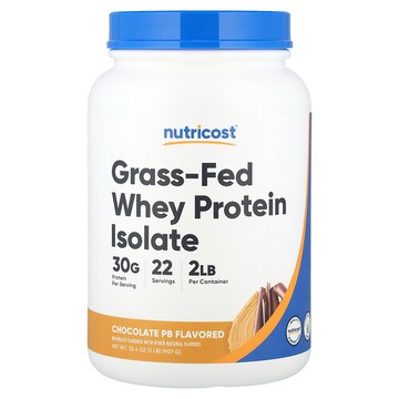 Nutricost, 草飼分離乳清蛋白，巧克力 PB，2 磅（907 克）
