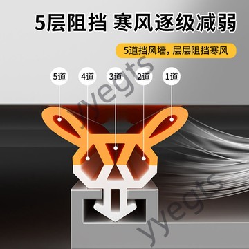 【限時下殺】 平開窗密封條擋風神器斷橋鋁塑鋼窗縫隙漏風隔音降噪防風保暖膠條 5・23