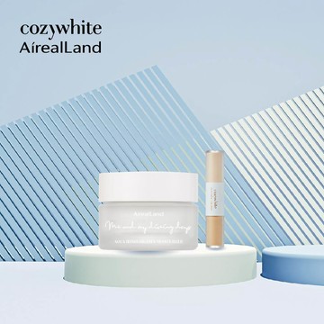年零 AirealLand 以海之名無油保濕霜 50mL + cozywhite 無所不遮 PS 雙色遮瑕蜜