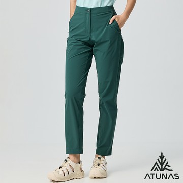 【ATUNAS 歐都納】女蚊瘋不動彈性長褲A1PA2518W深軍綠