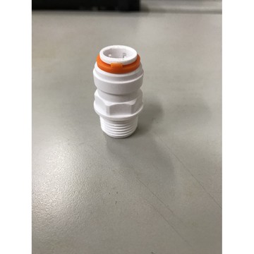 一字型快速接頭，4分管接4分外牙 快接 淨水器 濾心 净水器配件接頭4分管轉4分外牙絲直通快接