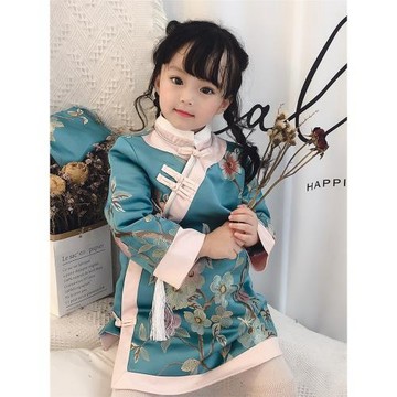 拜年服寶寶女唐裝兒童親子裝過年裝中國風漢服女童冬加厚嬰兒旗袍