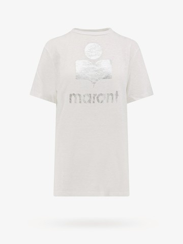 Zewel linen  t-shirt with frontal logo - MARANT ETOILE - gender_Woman
