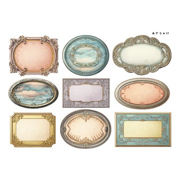 【9 月新品】20-147-0217 裁切紙張 幻想復古浪漫喫茶