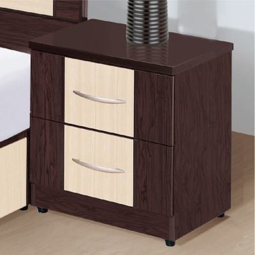 文創集-南亞塑鋼     艾格  南亞塑鋼1.5尺二抽床頭櫃/收納櫃-46x54.5x42.8cm免組