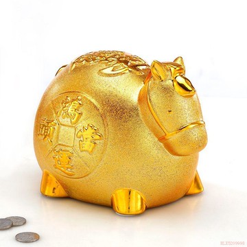 精選好物🌈2026年生肖金馬存錢罐陶瓷擺件創意馬年家居裝飾玄關桌面創意禮品
