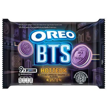 OREO奧利奧 夾心餅乾 幻紫黑糖煎餅口味236g 隨手包 BTS聯名★