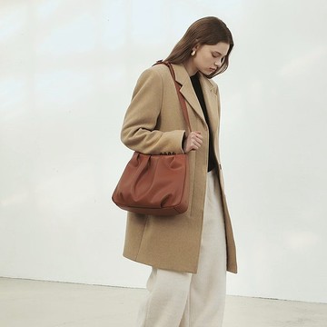 韓國製 MUR Bonnet Bag Vegan Leather 包包 (Brown)